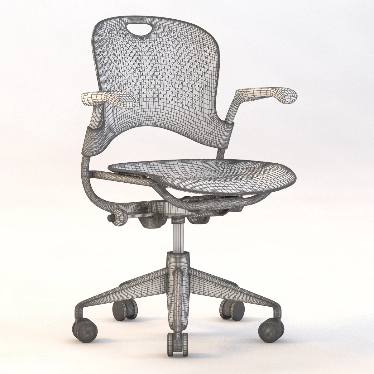 Detail Herman Miller Caper Multitask Chair 3D Model_08